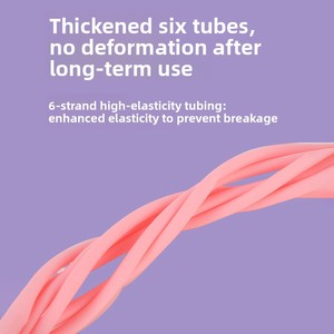Appareil de fitness 6 tubes pour presse à jambes <span class=keywords><strong>et</strong></span> entraînement abdominal, avec pédale antidérapante, bande de résistance à tirer <span class=keywords><strong>et</strong></span> aide à l'entraînement aux sit-ups - Product Image 4