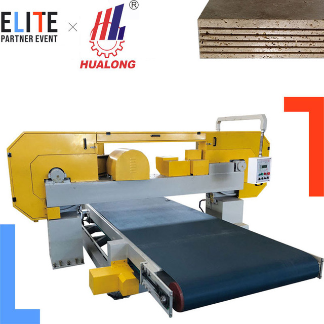 Hualong Machinery Sheet Slitter Cutting Marble Granite Quarry Stones Into Slices With Blades Marble Band Splitting Machine