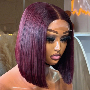Perruque Bob transparente HD 4x4 5x5 13x4, cheveux vierges vietnamiens ultra-lisses, vente en gros d'usine SDD, prix abordable, offre spéciale pour femmes - Product Image 1