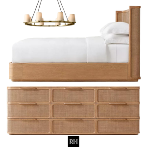 RHMAKER, Fábrica de Muebles, Juego de Dormitorio TRIESTE CANE de Estilo Norteamericano, Diseño Integral para Toda la Casa, Muebles Personalizados - Product Image 2