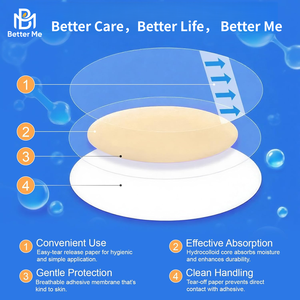 Perban Gel Hidrokoloid Ekstrem Perawatan Dasar OEM/ODM untuk Tumit, Sepatu, Cleat, Boots, Kaus Kaki, dan Sandal - Product Image 3