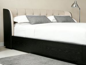 Letto Matrimoniale King Size con Contenitore, Disponibile in Varie Misure, Struttura in Legno Massello di Pino Francese, Design Moderno e Lussuoso <span class=keywords><strong>160x200</strong></span> - Product Image 3