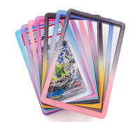 Étui de protection personnalisé pour cartes de jeu, en silicone TPU souple, couleur dégradée, pailleté, protection antichoc 35pt pour cartes gradées