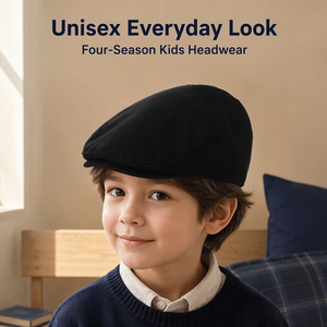 Nouvelle Casquette Gavroche Vintage pour Enfants, Chapeau Béret Oxford pour Tout-Petits, Casquette de Chauffeur pour Petits Enfants, Idéale pour la Plage, <span class=keywords><strong>le</strong></span> Sport et la Pêche - Product Image 3