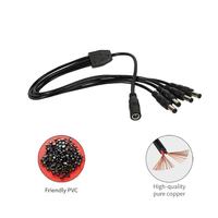 Cable divisor de alimentación CC de 1 hembra a 2/3/4 machos de 5.5mm*2.5mm, adaptador divisor en Y de 45CM 20/24AWG