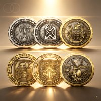 Produits Tendances : Pièces de Défi Personnalisées avec Logo Gravé, Divers Designs, Vente en Gros Direct Usine, Simples et Portables