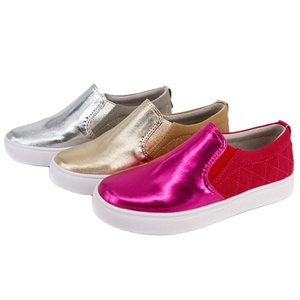 Choozii Diseño perfecto Cómodo Cuero de microfibra brillante Superior Peso ligero Antideslizante Niñas Casual Mocasines suaves Zapatos - Product Image 1