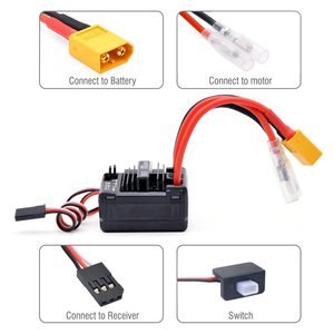 Surpass Sở Thích Rocket <span class=keywords><strong>RC</strong></span> 550 12T/25T/30T 3-Solt Động Cơ Chải + 80A ESC Chải Điện Tử Combo Cho 1/10 <span class=keywords><strong>RC</strong></span> TRX4 Crawler Xe Ô Tô - Product Image 5