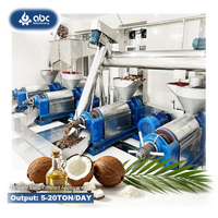 Ligne de production commerciale d'huile de coco vierge pressée à froid par vis, capacité 10 TPD, usine de traitement d'huile automatique