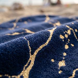 Serviette de plage de grande taille en coton 100% de luxe, tissée, avec logo imprimé et design personnalisé, faible MOQ - Product Image 4