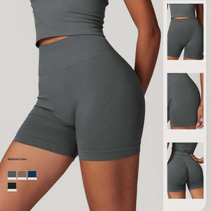 Costume de Yoga sans couture populaire 5 pièces chemises de <span class=keywords><strong>sport</strong></span> haut court Leggings vêtements de <span class=keywords><strong>sport</strong></span> pistes de Fitness - Product Image 4