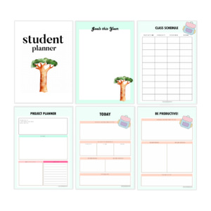 A4 Custom Back-to-school Season Gold Foil Printing Wire-O Binding School Study Goal <strong>Project</strong> Daily Weekly Student <strong>Planner</strong> - Product Image 5