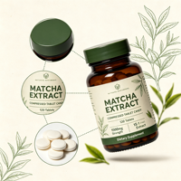 Comprimés de matcha aux enzymes naturelles de fruits et légumes, OEM ODM, marque privée, logo personnalisé, approvisionnement, soutien antioxydant haute puissance