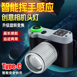ไฟฉายคาดศีรษะ LED อัจฉริยะสำหรับใช้งานกลางแจ้ง IP65 ควบคุมด้วยเซ็นเซอร์ ปรับความสว่างได้ ตัวเครื่องทำจากอลูมิเนียมอัลลอย ชาร์จด้วยพอร์ต Type C เหมาะสำหรับตกปลาและเดินป่า - Product Image 4