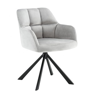 Moden Mobilier de salon Tabourets de bar en velours Vanity Chair Silla Escritorio Chaise d'ordinateur de bureau pivotante pour chambre à coucher Étude Blanc - Product Image 5