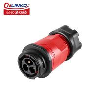 CNLINKO IP68 étanche 20a 12v prise d'alimentation cc 20A 3 broches connecteur M20 circulaire mâle femelle connecteur d'alimentation