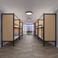 Dortoir scolaire lit superposé cadre en acier petit appartement lit Double pour chambre à coucher
