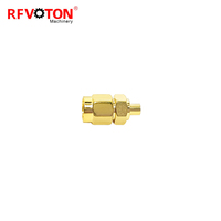 Approvisionnement d'usine adaptateur plaqué or Mcx femelle à sma prise mâle adaptateur de connecteur droit adaptateur coaxial rf en stock
