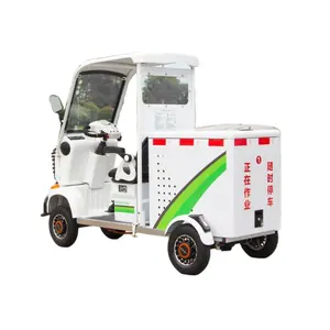 Cheap Luxury Flushing Machine High Cleaning Efficiency 48V Electric Road Clean Truck for Sale