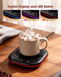 MXMZHXU TB-018 Kahve Kupa Isıtıcısı 36W Masaüstü Sıcaklık Göstergeli Ortam Işığı 1-12 Saat Zamanlayıcı 4 Saat Otomatik Kapanma Kahve Çay Süt İçin Hediye - Product Image 4