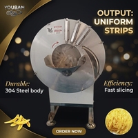 YOUBAN Coupe-légumes et fruits électrique multifonctionnel automatique, hachoir à pommes de terre et noix, trancheuse à gingembre, certification CE