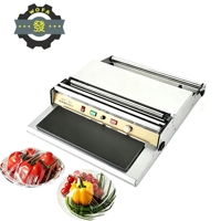 Machine d'emballage automatique de film alimentaire PE pour supermarchés, fruits, viandes, légumes