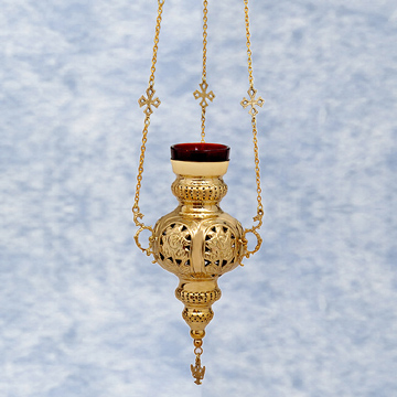 Custom Brass Vigil Oil Lantern - Vintage Hanging Lamp (SL 1012) by EXPORT CORPORATION