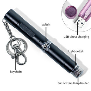 <span class=keywords><strong>Laser</strong></span> professionale per gatti Starlight rosso compatto con sistema di alimentazione USB | Design certificato Pet-Safe e portachiavi portatile - Product Image 4