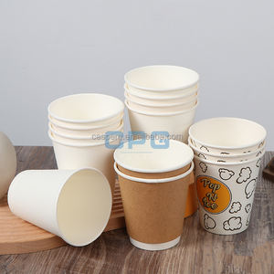 Vasos de Papel Resistentes al Calor de Doble Pared al por Mayor de Fábrica, Vasos de Papel para Café de 12oz y 16oz, Vasos de Papel Desechables con Pared Ondulada - Product Image 6