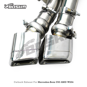 ท่อไอเสียสแตนเลส BOSKA Valvetronic สำหรับ Mercedes-Benz C63 AMG W204 6.2L ปี 2011-2015 หนา 1.5 มม. ผิวขัดเงา - Product Image 3