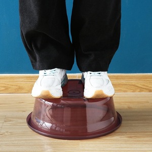 อ่างล้างหน้าพลาสติกใสทรงกลมขนาดใหญ่ ทนทาน ใช้ในครัวเรือน สำหรับล้างผัก ซักผ้า แช่เท้า - Product Image 4