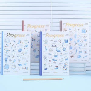 Cuaderno Lianhua con Borde <span class=keywords><strong>de</strong></span> Pincel, Diario <span class=keywords><strong>de</strong></span> Estilo Retro con Acabado <span class=keywords><strong>de</strong></span> Pintura al Óleo, <span class=keywords><strong>Libro</strong></span> Vacío para Estudiantes, Regalo para Mejores Amigos - Product Image 3