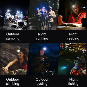 <span class=keywords><strong>Lampe</strong></span> <span class=keywords><strong>frontale</strong></span> LED portable professionnelle pour la pêche nocturne en plein air, la randonnée, le camping, la chasse, écran LED, affichage de la puissance, haute puissance, rechargeable - Product Image 6