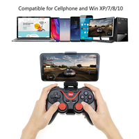 Manette de Jeu Sans Fil 3.0 Terios T3/X3 pour PS3/Smartphone Android Tablette PC Avec Support TV Box T3+ Télécommande Support BT