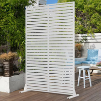 Écran de confidentialité en acier galvanisé, design Art Déco, découpe au laser, taille personnalisée, résistant à la rouille, cloison de jardin décorative multifonctionnelle