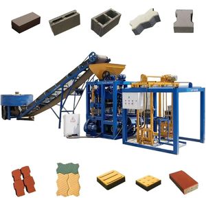 Machine à mouler des blocs de béton QT4-24 pour le marché africain, machines de fabrication de briques emboîtables - Product Image 3