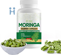 Daun Moringa massal manfaat kesehatan kapsul bubuk ekstrak daun Moringa kapsul daun Moringa