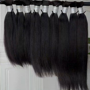 ผมแท้แบบตรงสำหรับถักเปีย 100% เวอร์จิ้นแฮร์ สีดำธรรมชาติ แบบดับเบิ้ลดรอน ไม่มีตะเข็บต่อผม - Product Image 3