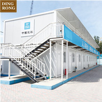 Maisons modulaires portables en conteneurs maritimes préfabriquées, mini-maisons modulaires démontables 6m*3m, structure de maison en conteneur