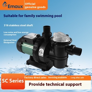 Bomba de agua doméstica EMAUX <span class=keywords><strong>SC</strong></span> 1.5hp para pecera, piscina de bebé, equipo de limpieza de succión para piscina, bomba de piscina con soporte - Product Image 3