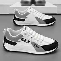 Chaussures de marche pour hommes Hongyan imperméables en PU avec doublure en mesh respirant, semelle intermédiaire et extérieure en PVC épais, chaussures de sport décontractées