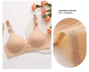 Reggiseno Premaman e <span class=keywords><strong>Allattamento</strong></span> per Donne, Coppa Sottile con Supporto, Anti-Cedimento Post-Parto, Apertura Frontale - Product Image 3