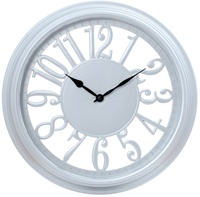 Offre Spéciale 13 pouces moderne en plastique Quartz horloge murale innovante mode Style numéro plante Motif pour salon visage unique