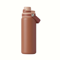Bouteille d'eau portable en acier inoxydable à double paroi isolée avec couvercle à bec verseur pour la maison et les voyages