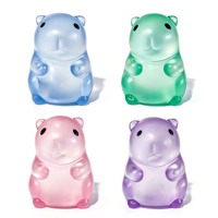 Jouet en peluche anti-stress Playgoro Capybara, jouet à presser à rebond lent, jouet anti-stress en forme de bonbon au malt