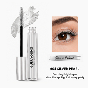 Mascara liquide blanc volumisant et allongeant, formule à fibres, vegan, waterproof, pour maquillage d'Halloween - Product Image 3