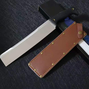 Couteau tactique de survie personnalisable CS Jimi Slash 3V DIY OEM, lame droite de 6,0 mm d'épaisseur, manche en lin Katami, acier inoxydable - Product Image 1