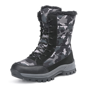 Bottes de neige à la cheville en coton tendance, vente chaude, coupe haute avec semelle intérieure, tige en TPU et semelle souple, style occidental - Product Image 6