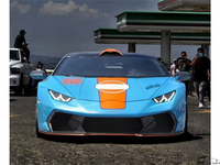 Kit carrosserie avant en fibre de carbone semi-forgée de style V pour Lamborghini Huracan LP580 LP610, kit de mise à niveau personnalisé, outils de voiture