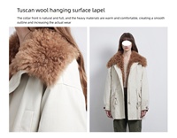 Parka de plumón de longitud media con cuello de piel Toscana, forro interior desmontable 90%, Parka larga de invierno de ganso blanco, chaqueta de plumón para mujer